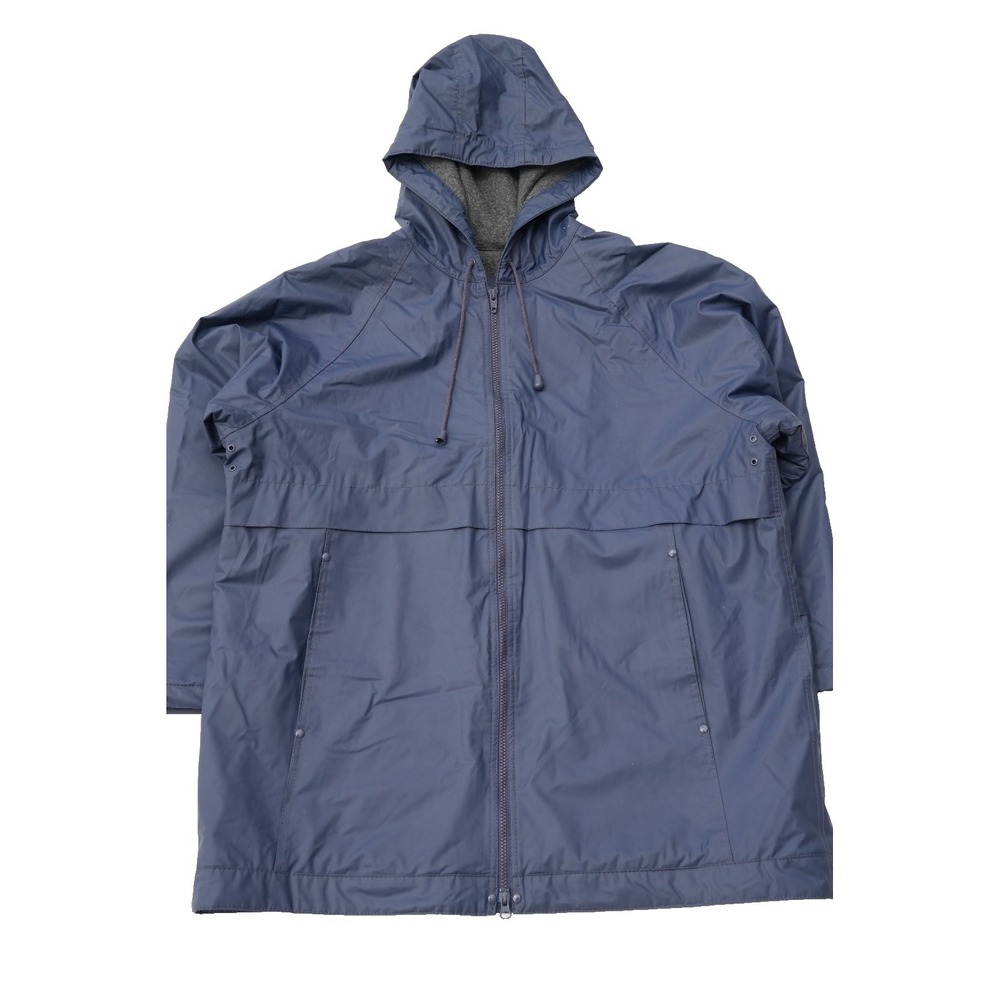 Misty Harbor Men's Hooded Rain Jacket Blue Fleece Lined Waterproof Coat Size L - Picture 2 of 13
